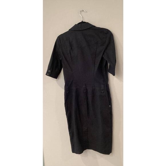 Armani Exchange Form Fitting Black Denim Like Dress in Size 2 - Picture 7 of 9